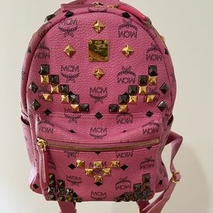 MCM
Visetos Studded Small Stark M Backpack Pink